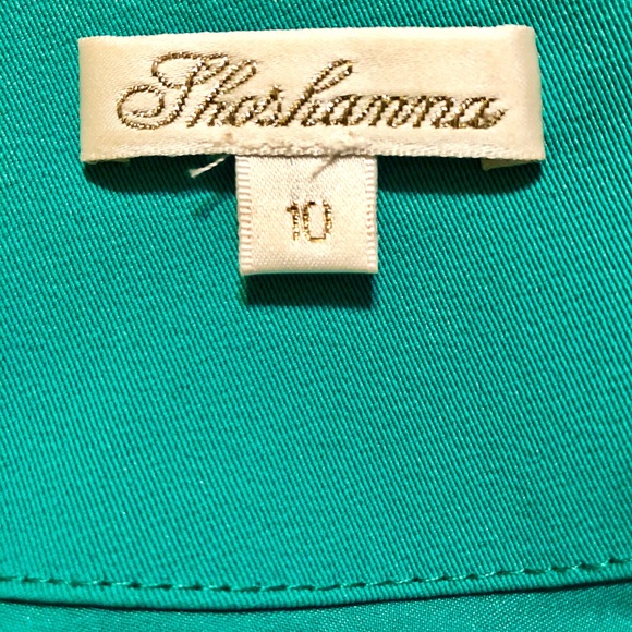 Shoshanna Green Belted Sheath Dress - Picture 4 of 4